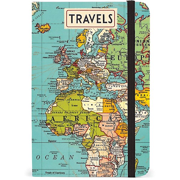 Cavallini notebooks - Small Vintage Map Journal
