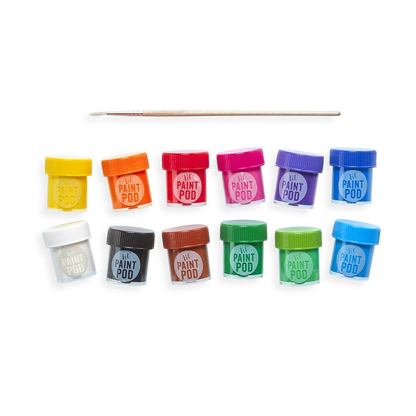 Lil Poster Paint Pods & Brush (Classic 13 Pc Set) by OOLY