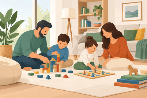 Non Digital Play Trends for Thoughtful Family Spaces