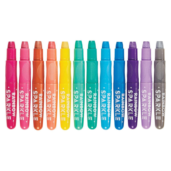 OOLY Rainbow Sparkle Metallic Watercolor Gel Crayons - Set of 12