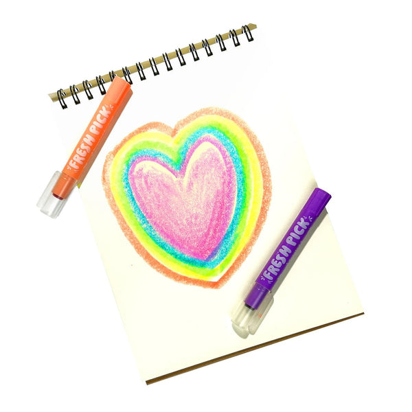OOLY Fresh Pick Apple Scented Gel Crayons - Set of 6