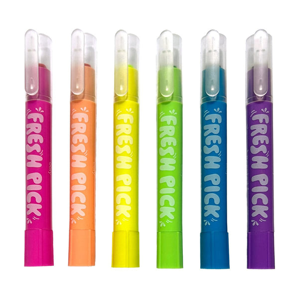 OOLY Fresh Pick Apple Scented Gel Crayons - Set of 6