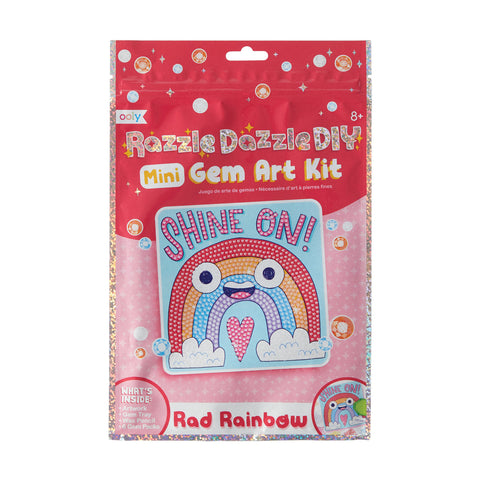 OOLY Razzle Dazzle DIY Mini Gem Art Kit - Rad Rainbow