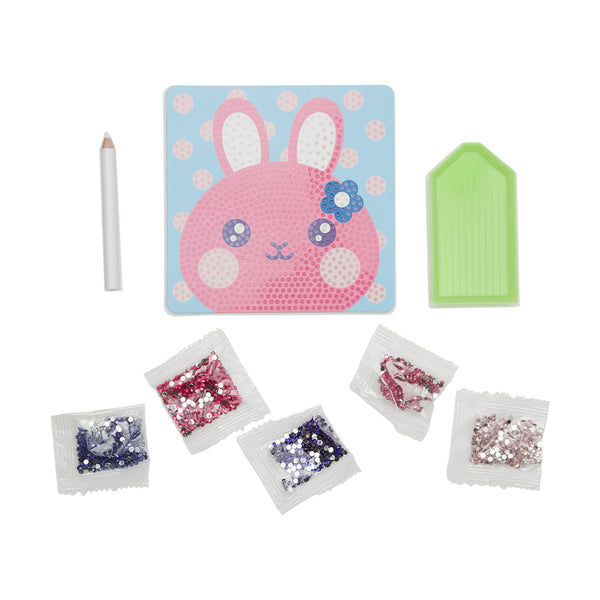 OOLY Razzle Dazzle DIY Mini Gem Art Kit - Bouncy Bunny