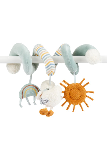 Spiral Toy Duck Edda in stone green, 26cm