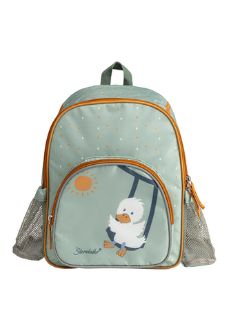 Sterntaler Children's backpack with motif Duck Edda in stone green, 5l