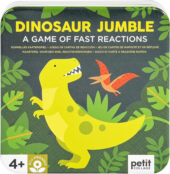 Petit Collage Dinosaur Jumble Card Game: A Game of Fast Reactions