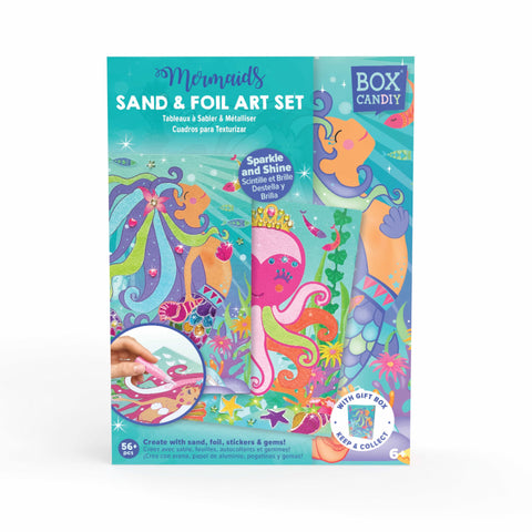 BOX CANDIY Mermaids Sand and Foil Art Set
