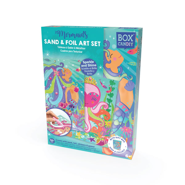 BOX CANDIY Mermaids Sand and Foil Art Set