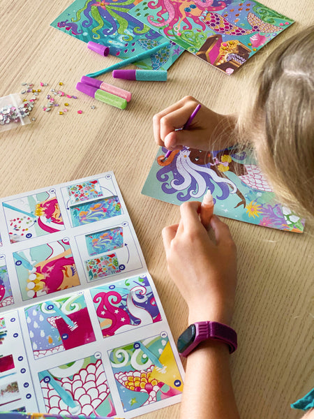 BOX CANDIY Mermaids Sand and Foil Art Set