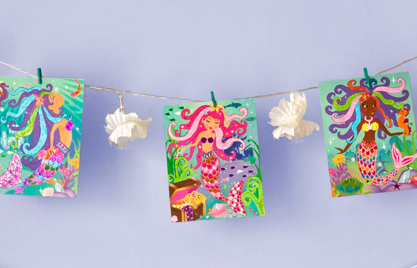 BOX CANDIY Mermaids Sand and Foil Art Set