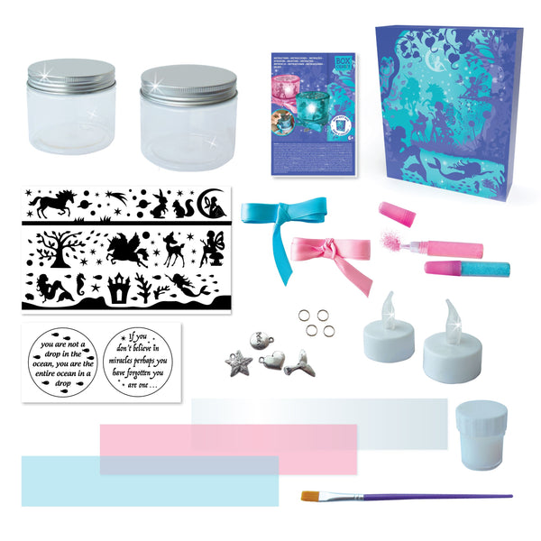 BOX CANDIY Twilight Night Light Jars Set