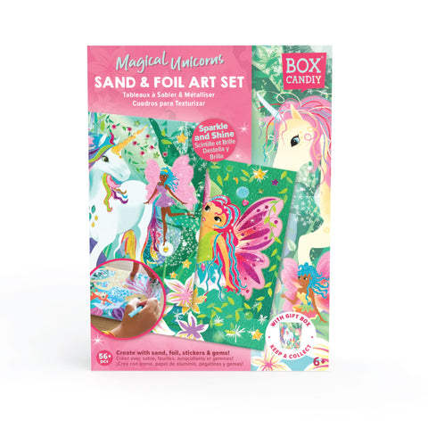 BOX CANDIY - Magical Unicorns Sand & Foil Art Set