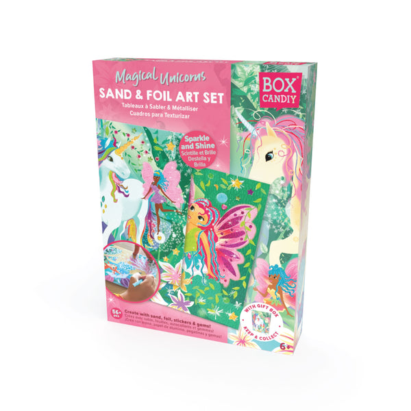 BOX CANDIY - Magical Unicorns Sand & Foil Art Set
