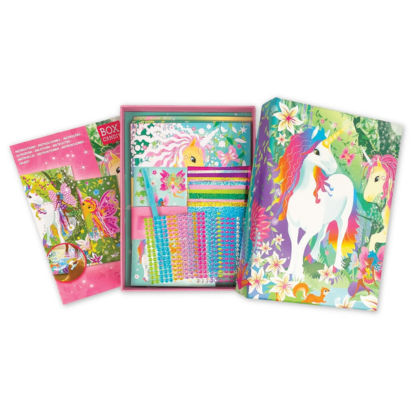 BOX CANDIY Totally Magical Unicorns Sparkling Foil & Gem Art Kit