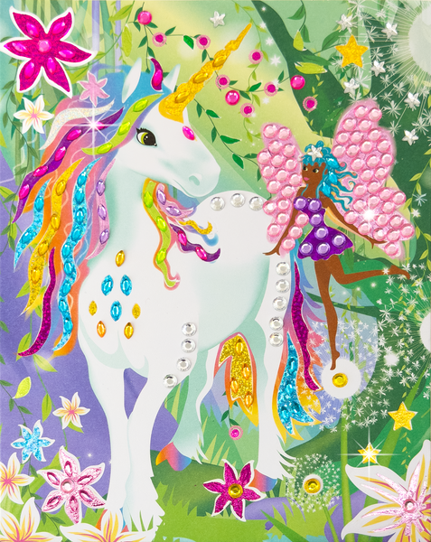 BOX CANDIY Totally Magical Unicorns Sparkling Foil & Gem Art Kit