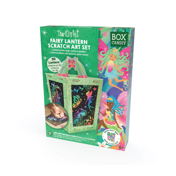 BOX CANDIY - Twilight Fairy Lantern Scratch Art Set