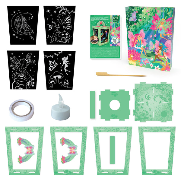 BOX CANDIY - Twilight Fairy Lantern Scratch Art Set