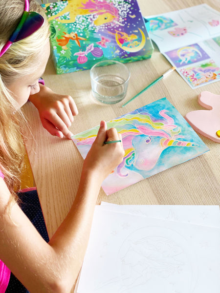 BOX CANDIY - Magical Unicorns Watercolor Art Set