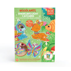 BOX CANDIY Woodlands Big Gem Suncatchers - Diamond Painting Window Art Craft Kit (Ages 6+)