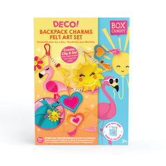 BOX CANDIY Deco! Backpack Charms Felt Art Set - DIY Sewing & Craft Kit for Kids (Ages 6+)