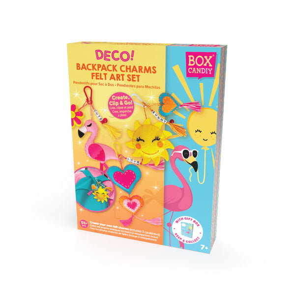 BOX CANDIY - Deco Backpack Charms Felt Art Set