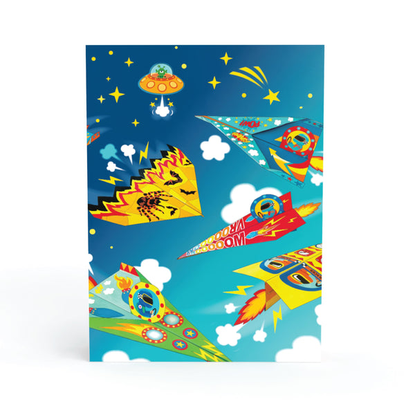 BOX CANDIY - Paper Planes - 20 Paper Planes to Colour-In & Decorate