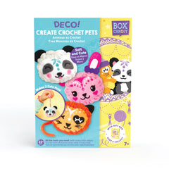 BOX CANDIY Deco! Make Your Own Crochet Pets - Beginner DIY Craft Kit for Kids (Ages 6+)