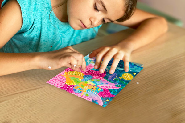BOX CANDIY Magical Forest Mosaic Art Set – DIY Fairy Craft Kit for Kids (Ages 6+)