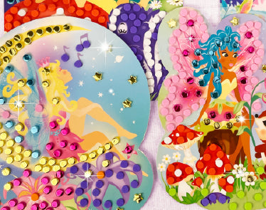 BOX CANDIY Magical Forest Mosaic Art Set – DIY Fairy Craft Kit for Kids (Ages 6+)