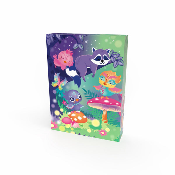 BOX CANDIY Magical Forest PomPom Art Set – DIY Wooden Charm Craft Kit (Ages 6+)