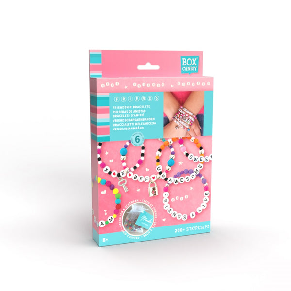 BOX CANDIY Best Friends Forever Friendship Bracelets Kit – DIY Jewelry Set (Ages 8+)