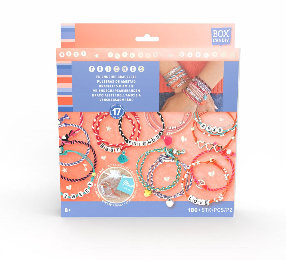 BOX CANDIY Best Friends Forever Friendship Bracelets Craft Kit (Makes 17 Bracelets)