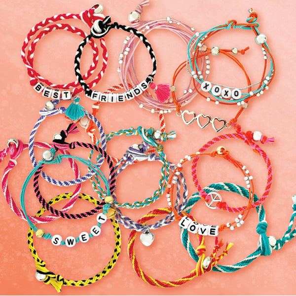 BOX CANDIY Best Friends Forever Friendship Bracelets Craft Kit (Makes 17 Bracelets)
