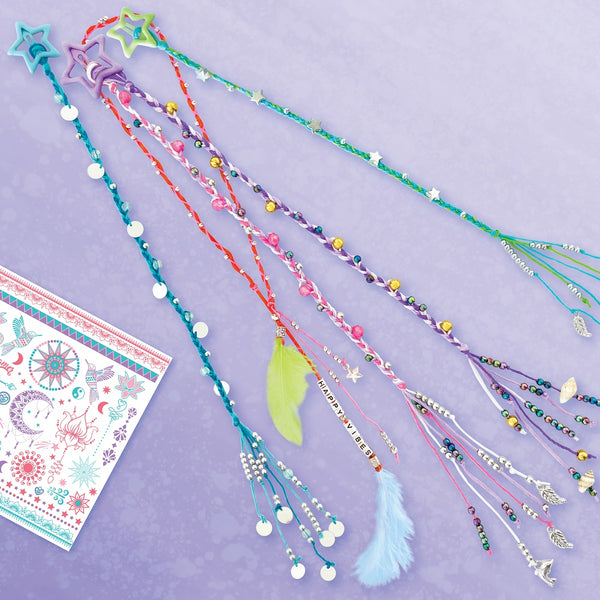 BOX CANDIY® Mystical Magic Bohemian Hair Deco & Tattoo Stickers Set