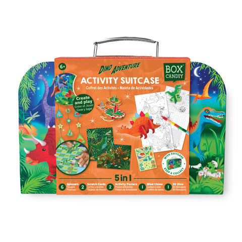 BOX CANDIY -  Dino Adventure - Travel Suitcase Multi Craft and Activity Set