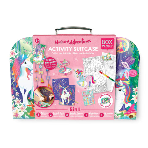 BOX CANDIY -  Unicorn Adventure - Travel Suitcase Multi Craft and Activity Set