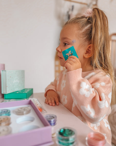 Oh Flossy Reusable Adhesive Face Paint & Makeup Stencils