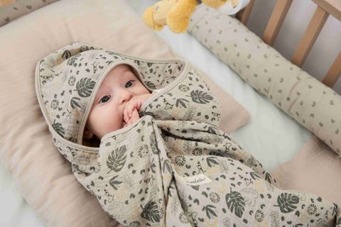 Sterntaler Safari Hooded Baby Blanket