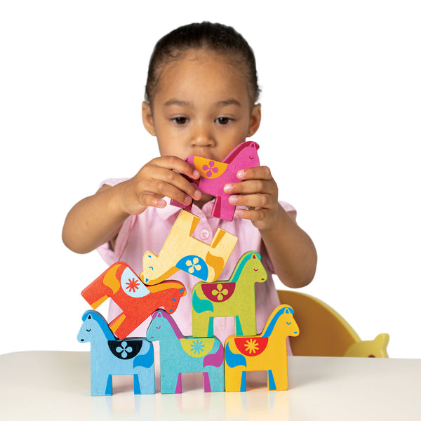 Mentari Toys Rainbow Pony Playset