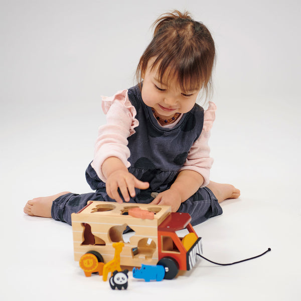 Mentari Toys Shape Sorting Safari Truck