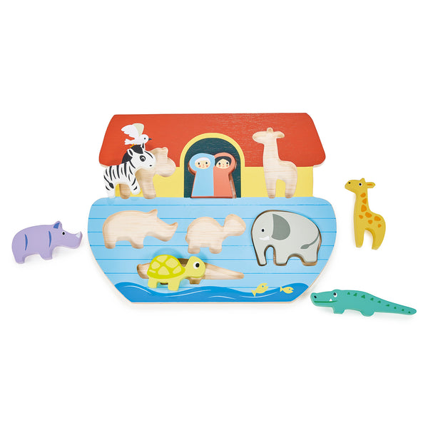 Mentari Toys Shape Sorting Ark Tray