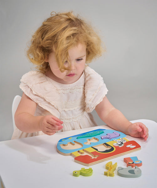 Mentari Toys Shape Sorting Ark Tray