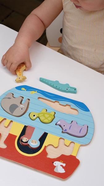 Mentari Toys Shape Sorting Ark Tray