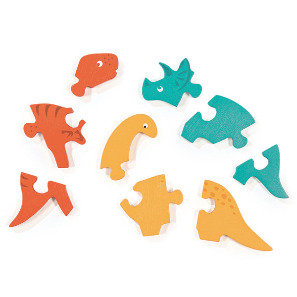 Mentari Toys Dino Saws (First Wooden Jigsaw)