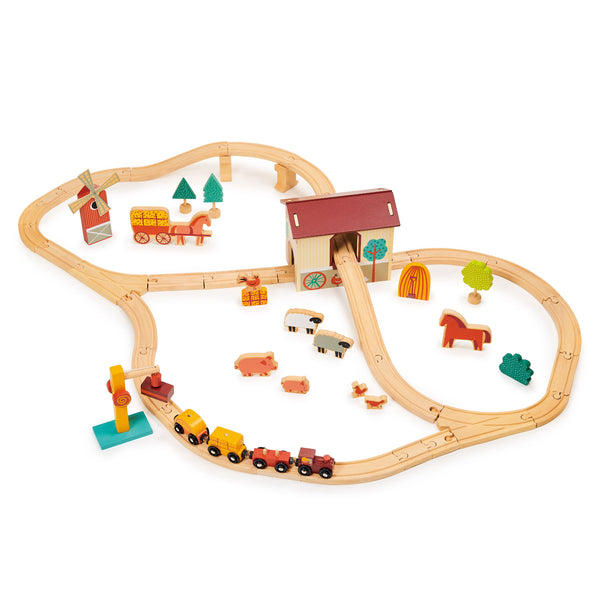 Mentari Toys Farmyard Train Set