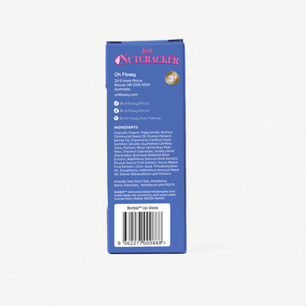 Oh Flossy x Barbie™ in The Nutcracker Natural Kids Lip Gloss – Strawberry