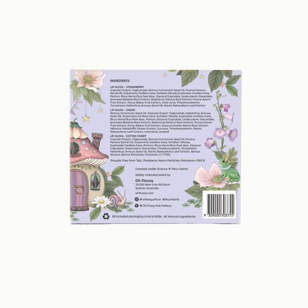 Oh Flossy X Fleur Harris - Fairyland Collection Natural Lip Gloss Set