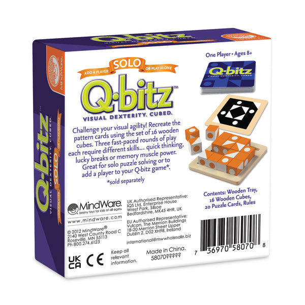 Q-bitz Solo Single Player travel size
