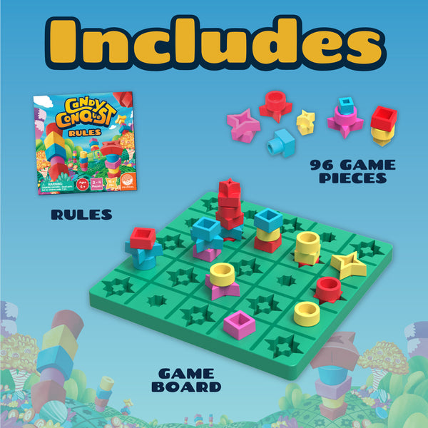 Candy Conquest In-a-Row Classic Board Game